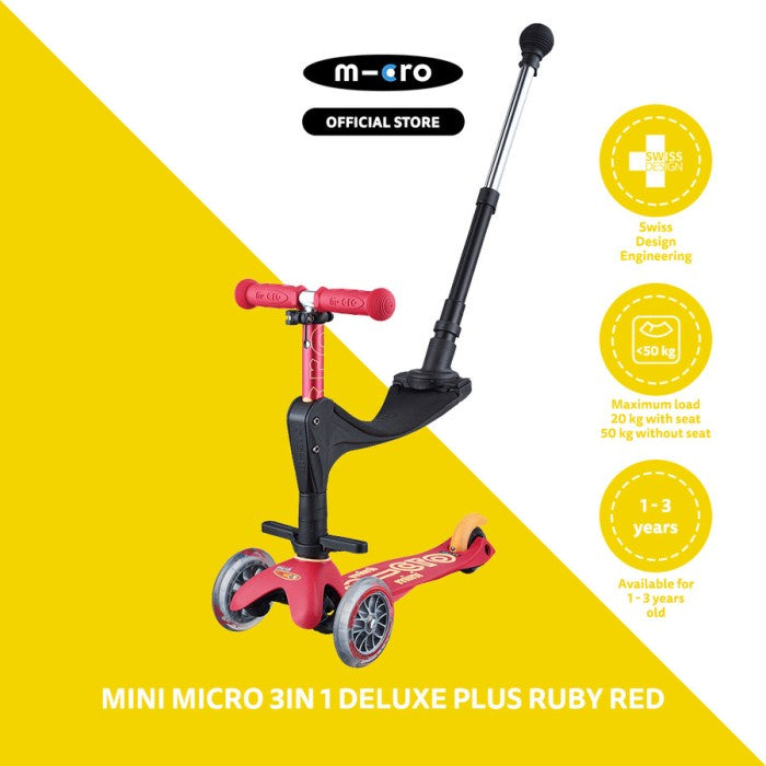 Minimicro Micro mini 3in1 DLX plus Skuter Anak