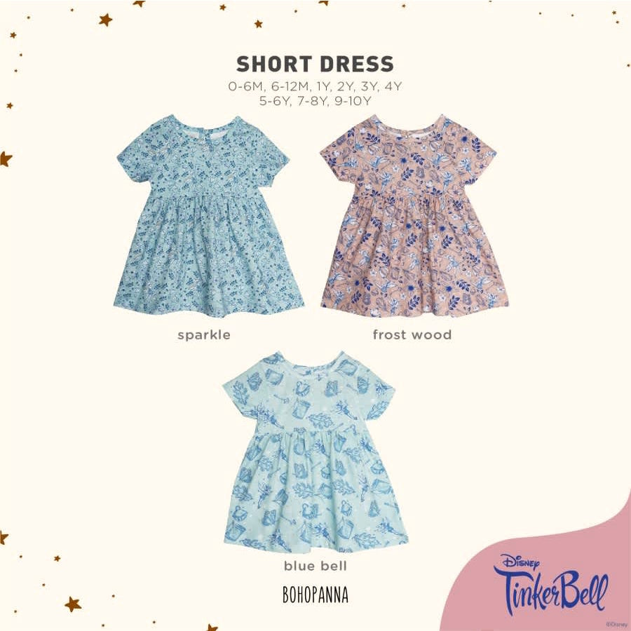 BOHOPANNA - BOHOPANNA X DISNEY SHORT DRESS - DRESS ANAK PEREMPUAN