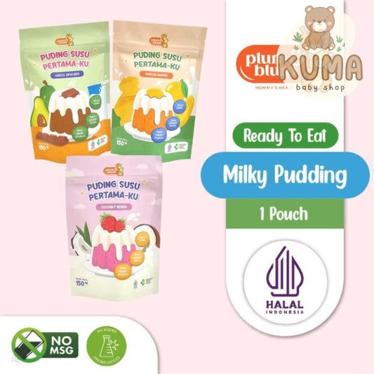 Plum & Blum Silky Puding Susu Buah Snack Mpasi