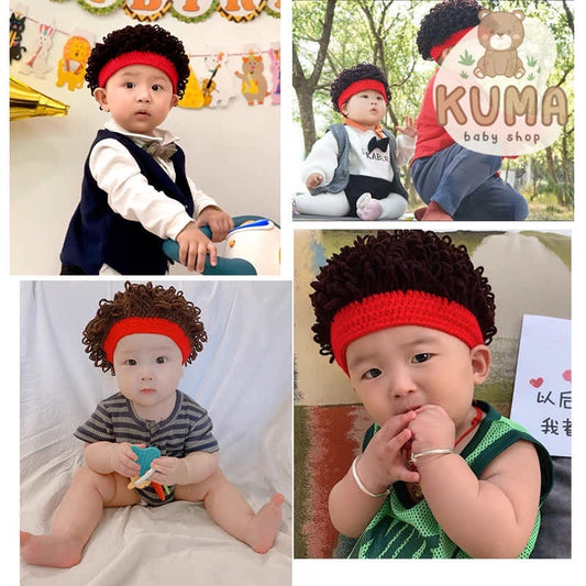 Topi Wig Wol Rajut 1-4Thn