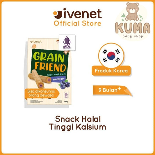Ivenet Grain Friend - Snack Jajanan Cemilan Biskuit Bayi Kalsium