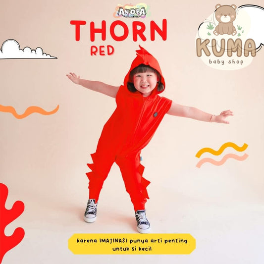 THORN ROMPER EMERALD . baju dino anak