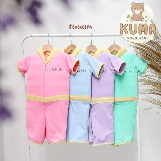 BAJU RENANG ANAK BAYI - BAJU RENANG FLOSWIM FLOATING SWIMSUIT S-XL