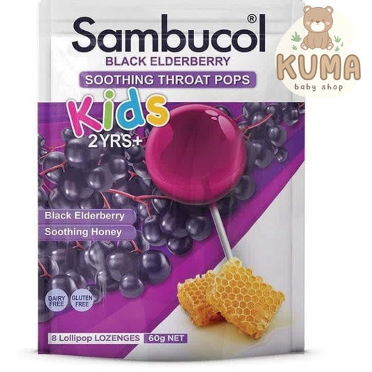 Sambucol Soothing Throat Pops Kids-8 lolipop