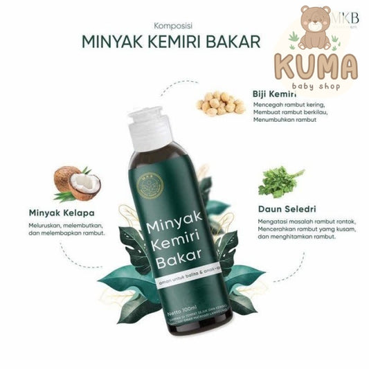 Minyak Kemiri Bakar 100% ORIGINAL Asli Bali (MKB) Penumbuh Rambut
