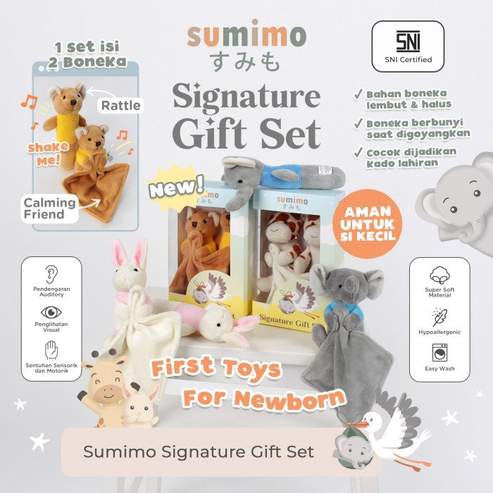 Sumimo Signature Gift Set Hadiah Anak Rattle