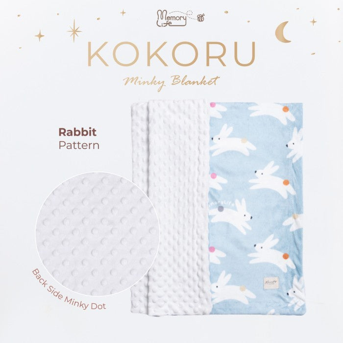 Memorylife Essentials-Kokoru Zoo Minky Blanket| Premium Minky Blanket