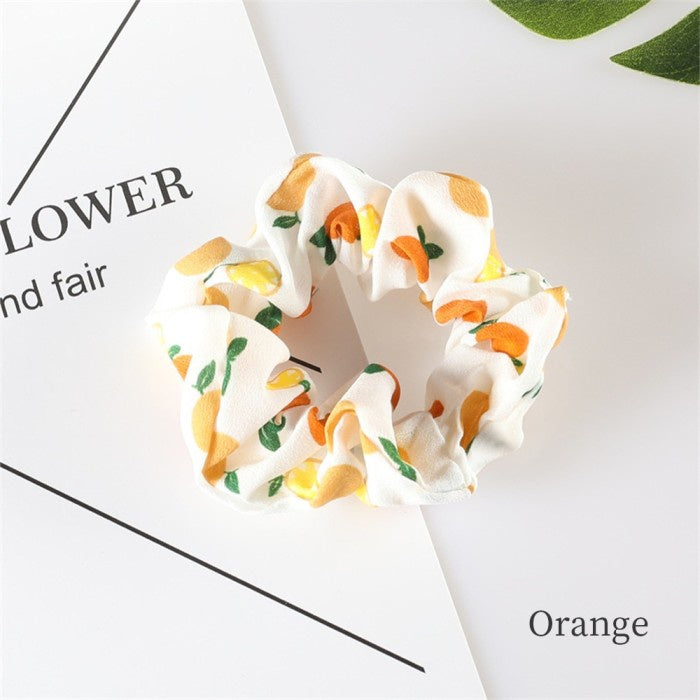 Scrunchie Ikat Rambut Katun Warna Kunciran Rambut Ikat Rambut Wanita