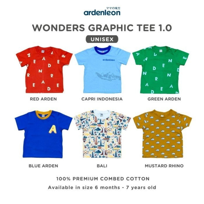 Ardenleon Kaos Anak Wonders Graphic Tee 1.0