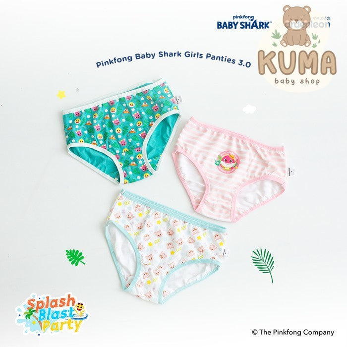 ARDENLEON Celana Dalam Anak Pinkfong Girls Panties 3.0 (3 pcs)