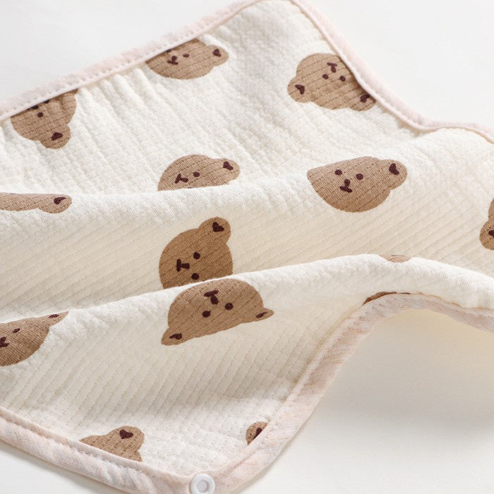 Kuma Bear Waslap dan Bib Lipat 2 in 1 Celemek Slaber 4027