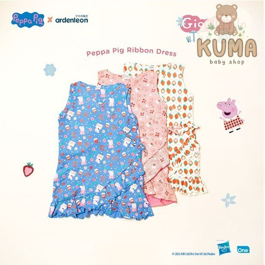 ARDENLEON Rok Anak Peppa Pig Ribbon Dress Anak Perempuan