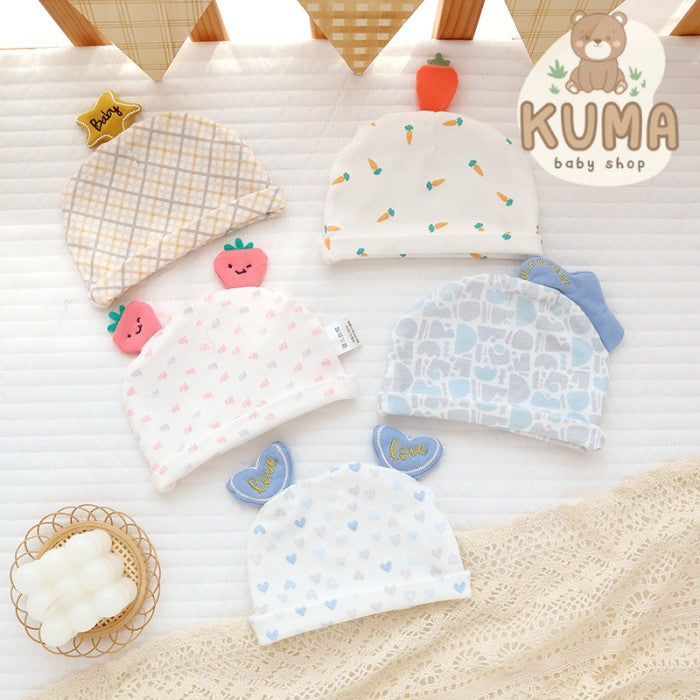 Kuma Newborn Baby Summer Hat Topi Kupluk Anak 8005