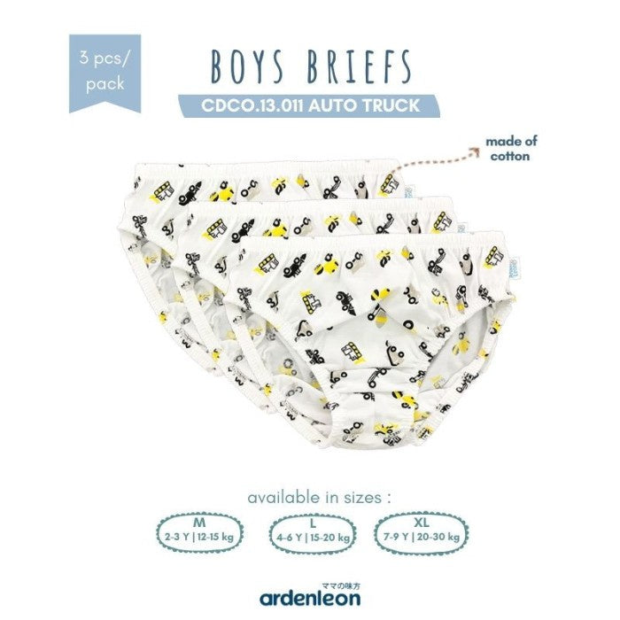 Ardenleon Boys Briefs 3pcs Celana Dalam Anak Laki