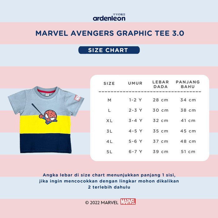 Ardenleon Marvel Avengers Graphic Tee 3.0 Kaos Anak Laki