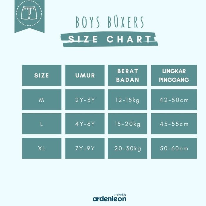 ARDENLEON Celana Dalam Anak Laki-Laki Boys Boxers (2 pcs)