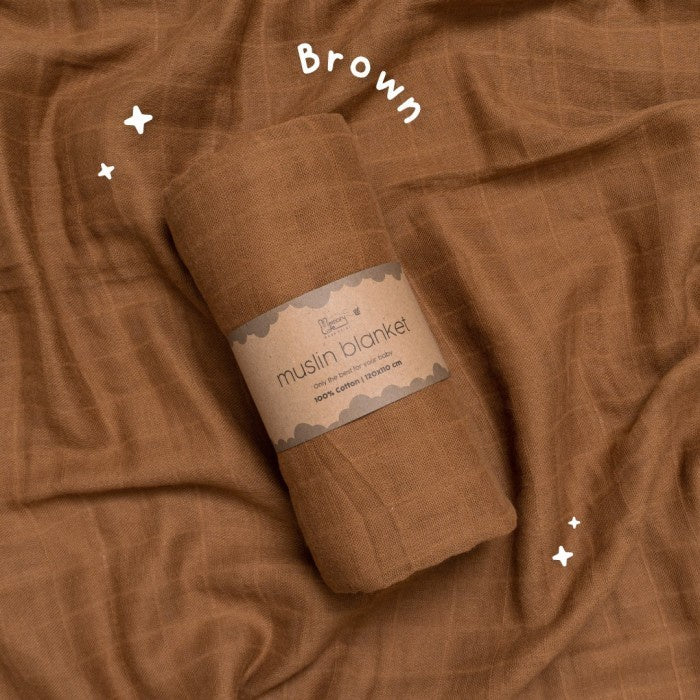 MemoryLife - Premium Plain Muslin Baby Blanket Swaddle | Kain Bedong