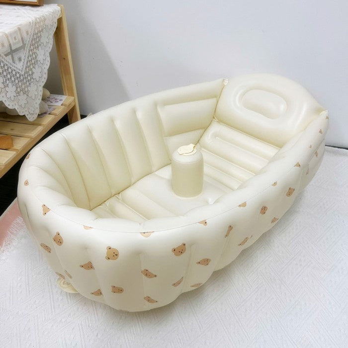 Kuma Portable Baby Bath Tub Bathtub Kolam Mandi Anak Tiup Bear YT021