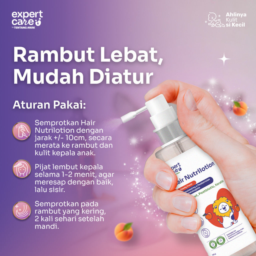 Expert Care - Hair Nutrilotion 100ml - Hair Lotion Rambut Anak & Bayi dengan NUTRIBIOTIC - Kemiri, Keratin, Postbiotic