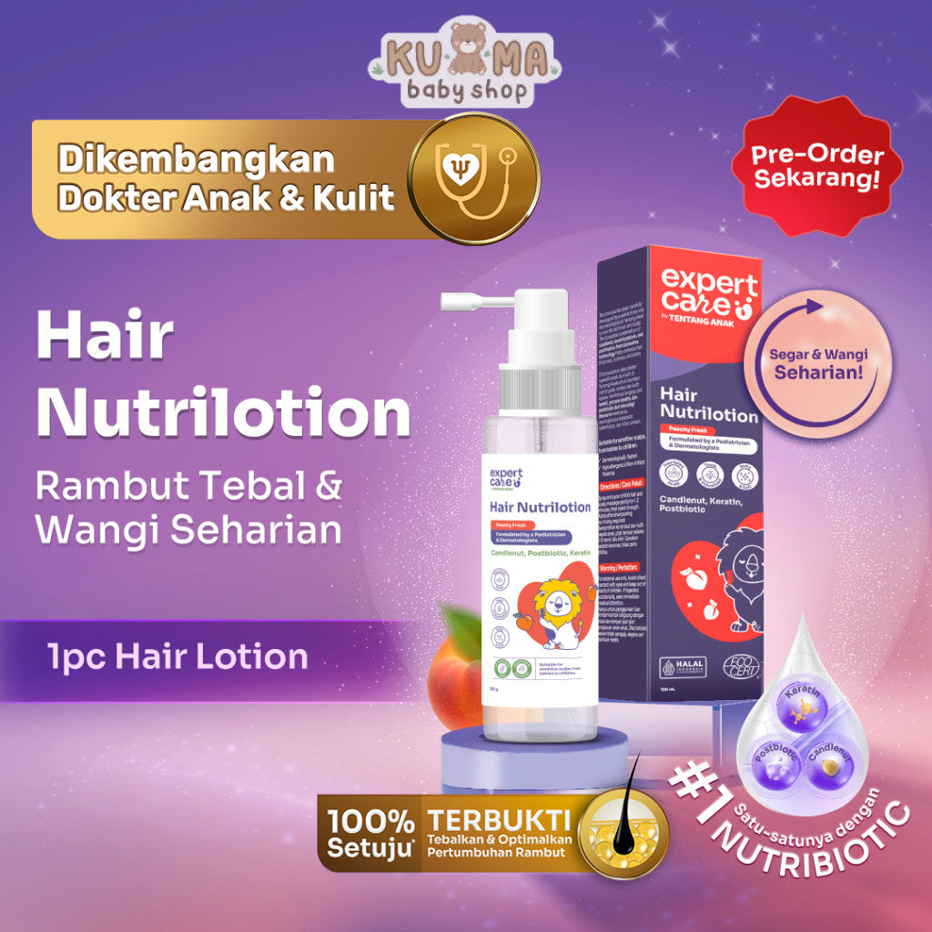 Expert Care - Hair Nutrilotion 100ml - Hair Lotion Rambut Anak & Bayi dengan NUTRIBIOTIC - Kemiri, Keratin, Postbiotic