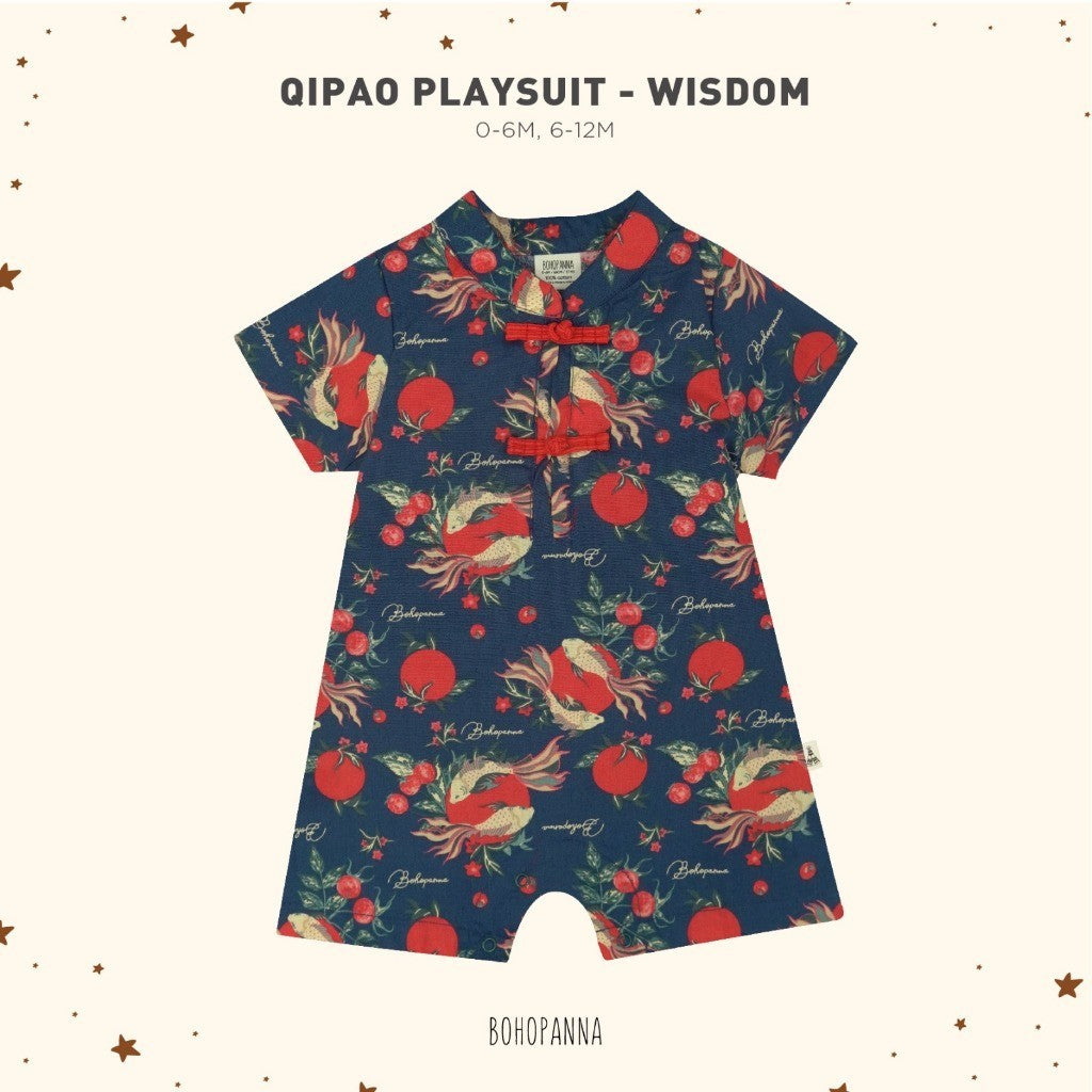 BOHOPANNA - QIPAO PLAYSUIT - Jumper Bayi - Baju Imlek Bayi