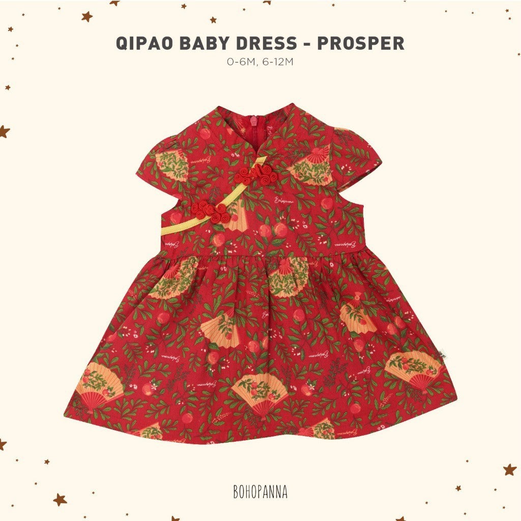 BOHOPANNA - QIPAO BABY DRESS - Dress Imlek Anak - Dress Imlek Bayi Perempuan