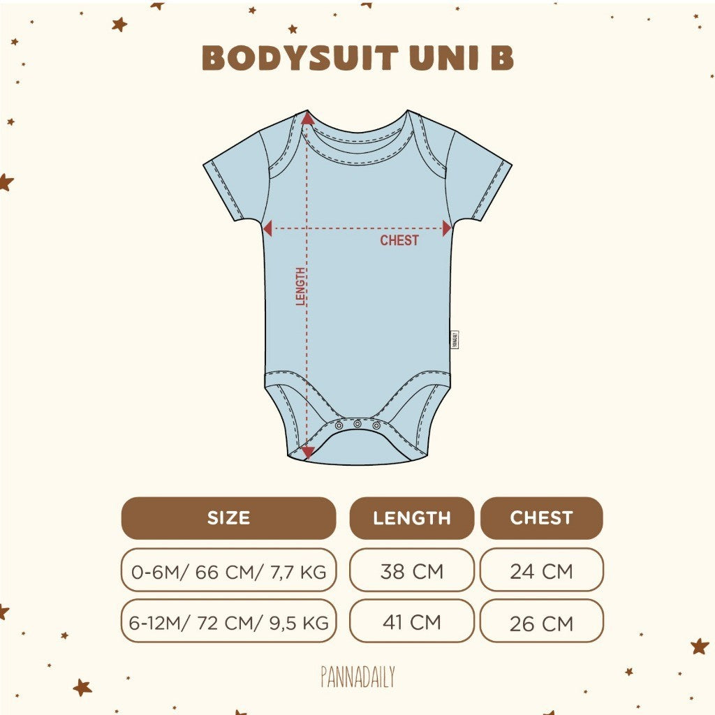 BOHOPANNA - PANNADAILY - BODYSUIT UNISEX B - Jumper Bayi