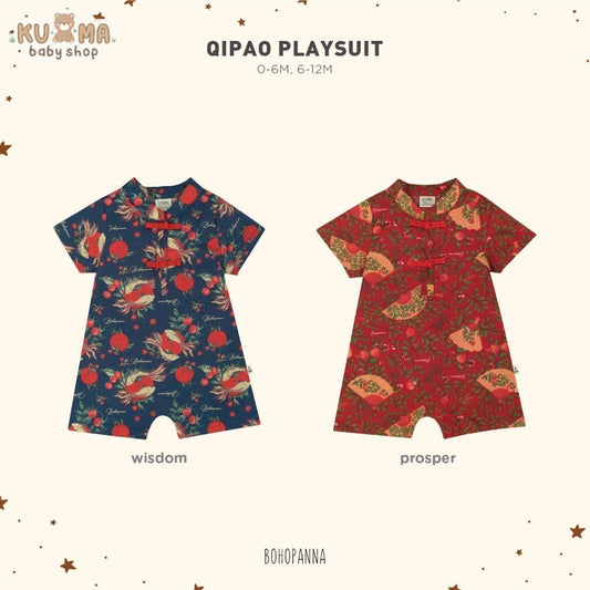 BOHOPANNA - QIPAO PLAYSUIT - Jumper Bayi - Baju Imlek Bayi