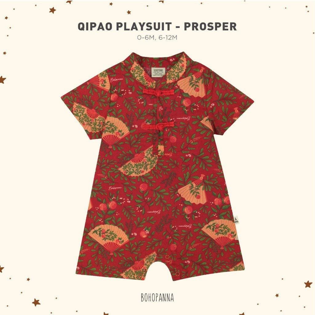 BOHOPANNA - QIPAO PLAYSUIT - Jumper Bayi - Baju Imlek Bayi