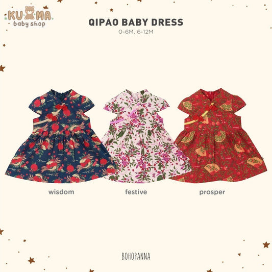 BOHOPANNA - QIPAO BABY DRESS - Dress Imlek Anak - Dress Imlek Bayi Perempuan