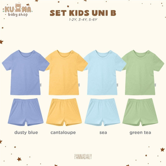 BOHOPANNA - PANNADAILY - SET KIDS UNISEX B - Setelan Baju Anak Laki-Laki