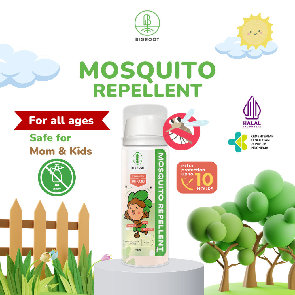 Bigroot care Mosquito Repellent Bayi 0 Bulan  - Dewasa 110ml Essential Oil Anti Nyamuk