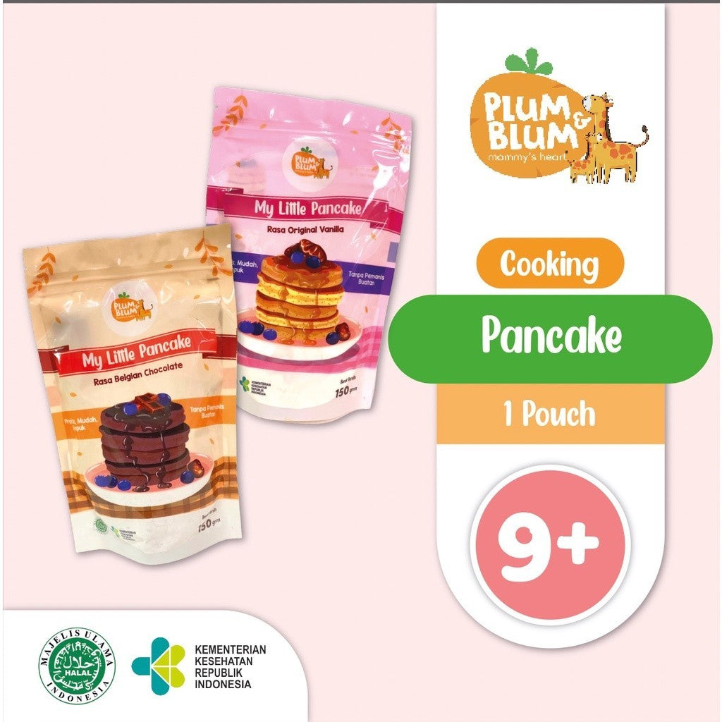 Tepung Pancake PLUM & BLUM Mix Chocolate / Vanilla / Butter Cheese Ready to Cook
