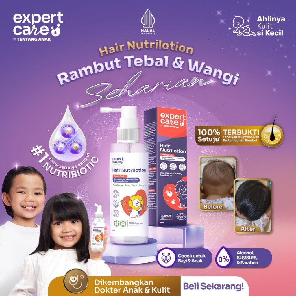 Expert Care - Hair Nutrilotion 100ml - Hair Lotion Rambut Anak & Bayi dengan NUTRIBIOTIC - Kemiri, Keratin, Postbiotic