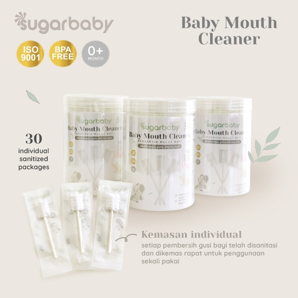 Sugarbaby Baby Mouth Cleaner pembersih mulut lidah bayi/ 30 pc Sikat gigi lidah bayi 0-2 tahun