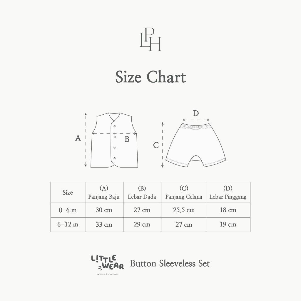Little Palmerhaus - Little Wear Button Sleeveless Set (Setelan Bayi Lengan Buntung) 31.0