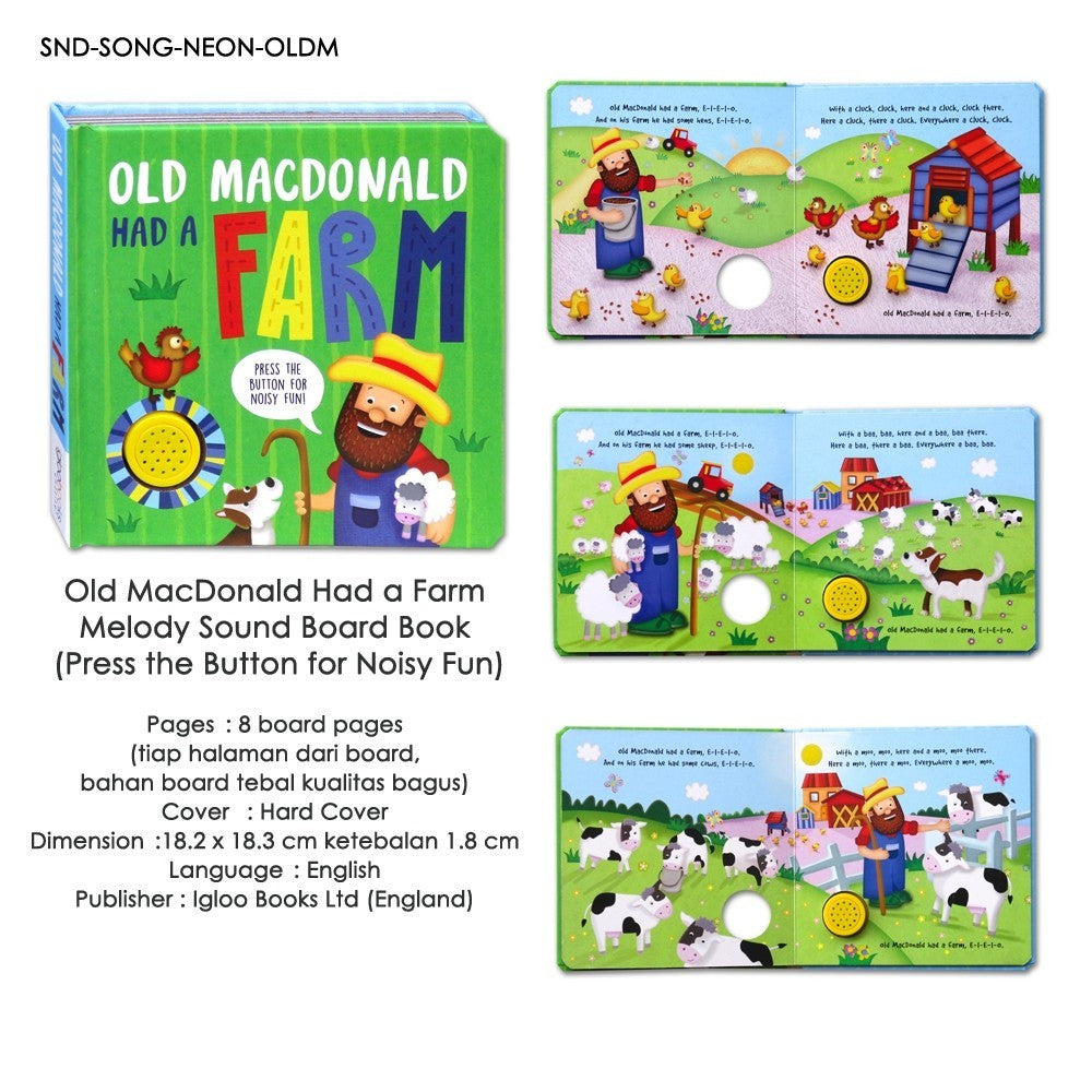 [Igloo Books] Melody Sound & Story Sound Board Books (Super Best Seller!)
