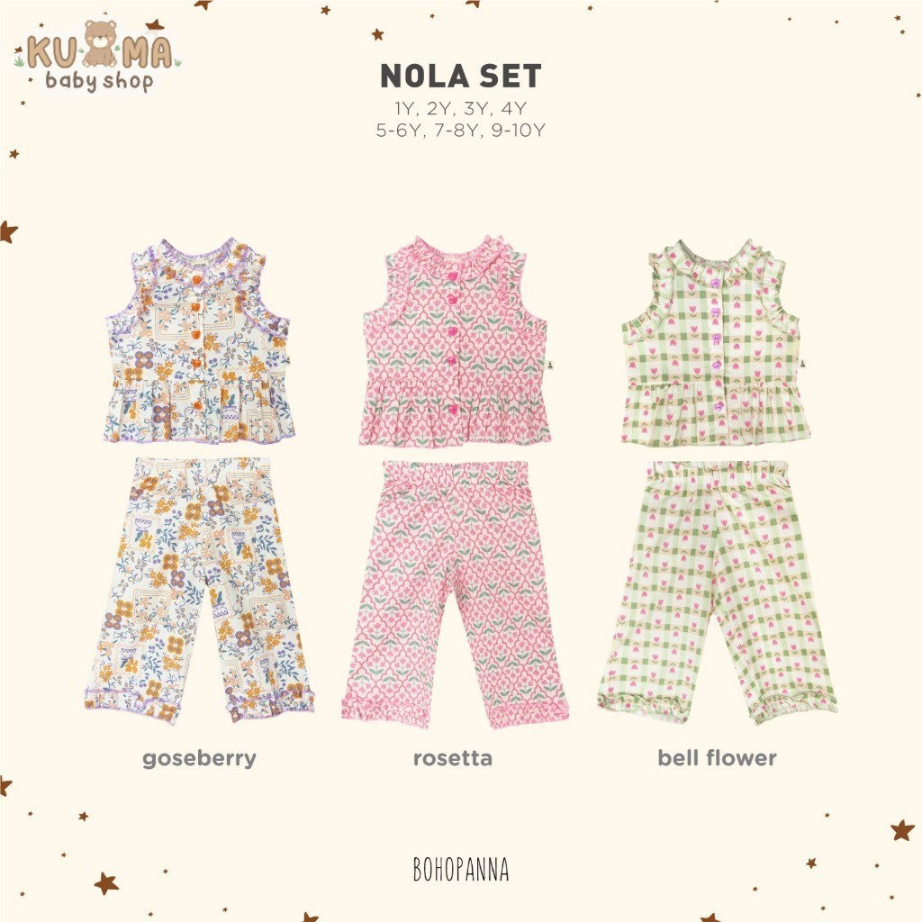 BOHOPANNA - NOLA SET - Setelan Baju Anak Perempuan