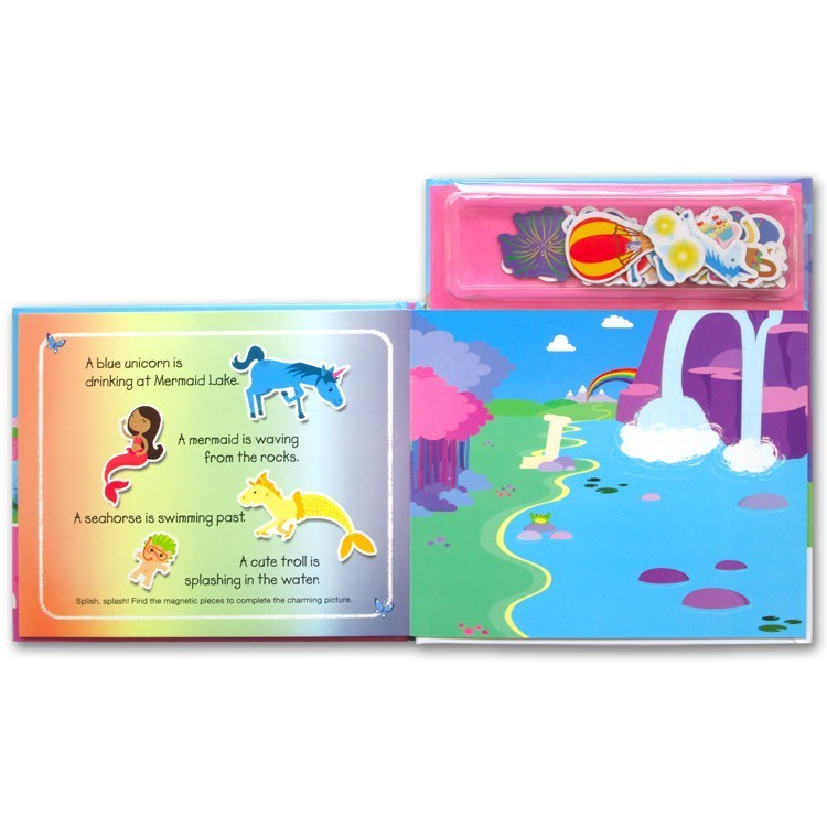 Magical Unicorns Magnetic Story and Play Scene Book