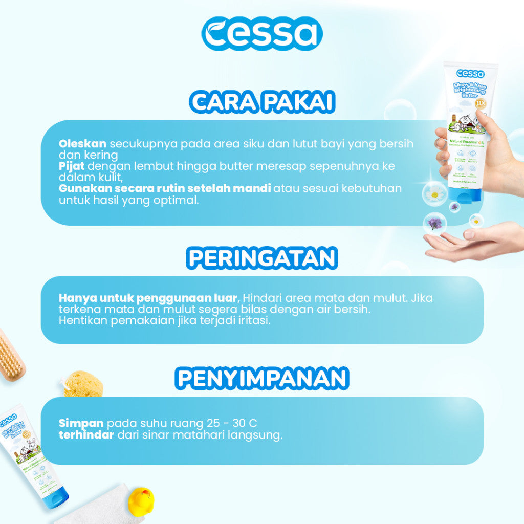 Cessa Elbow & Knee Brightening Butter - Efektif Mencerahkan Dan Menghidrasi Kulit