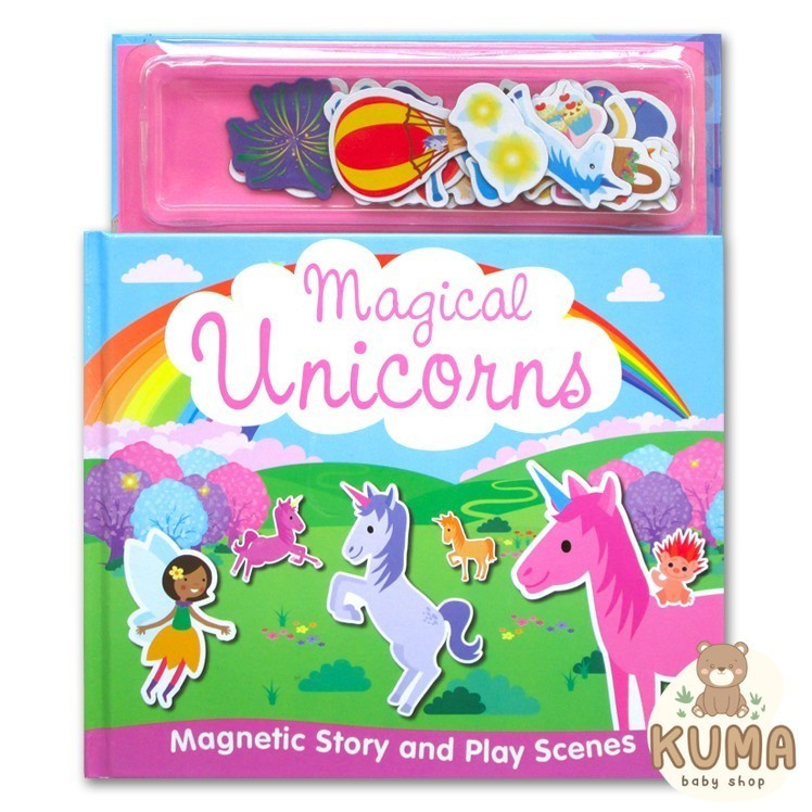 Magical Unicorns Magnetic Story and Play Scene Book
