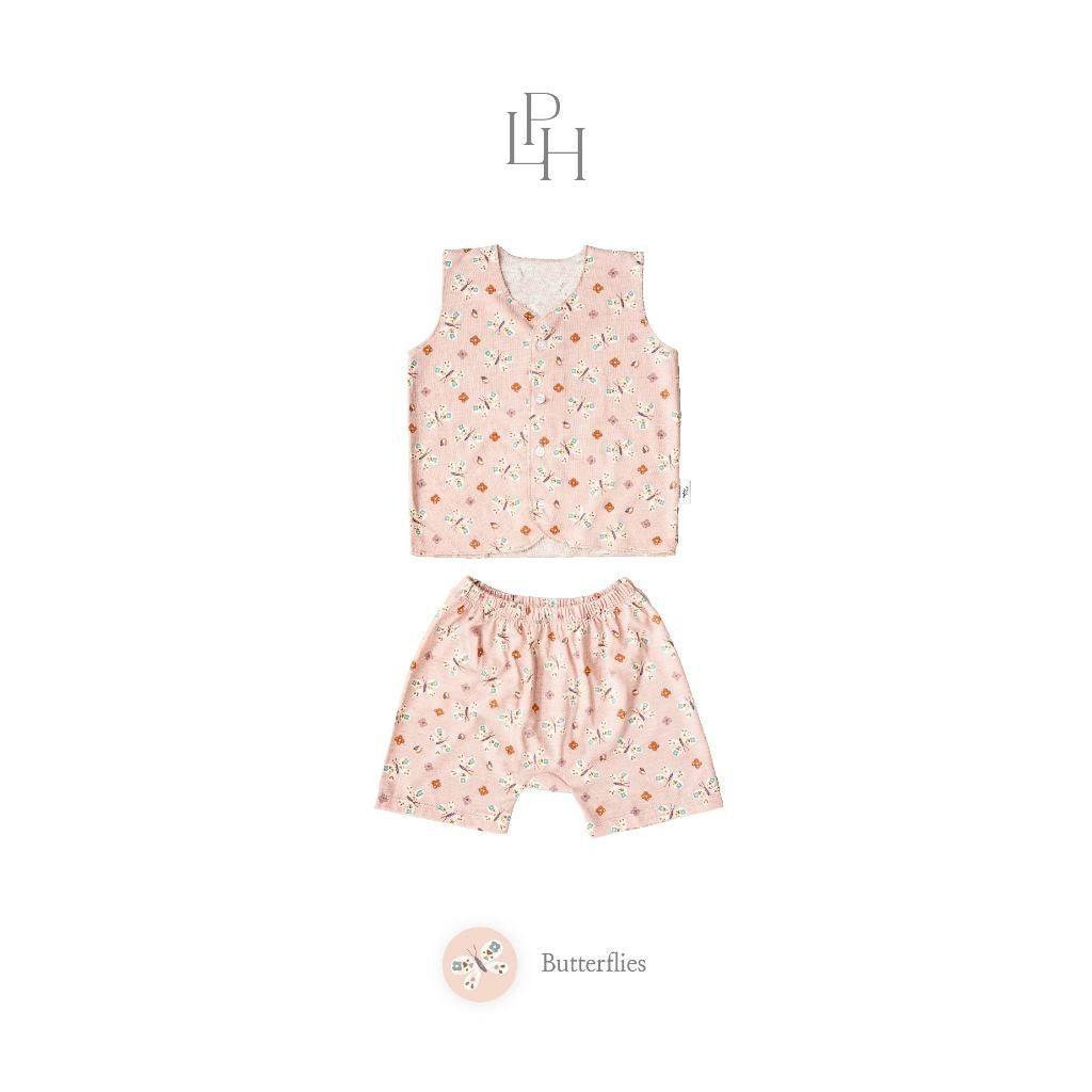 Little Palmerhaus - Little Wear Button Sleeveless Set (Setelan Bayi Lengan Buntung) 31.0