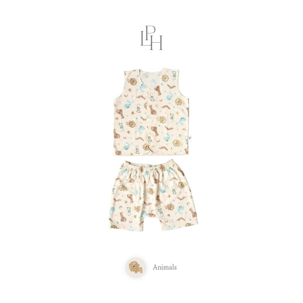 Little Palmerhaus - Little Wear Button Sleeveless Set (Setelan Bayi Lengan Buntung) 31.0