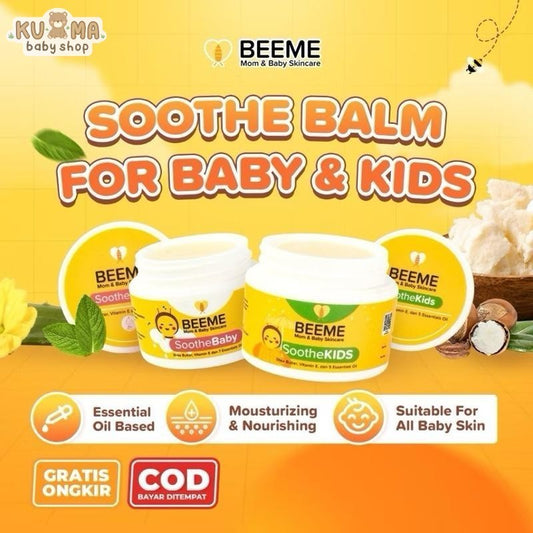 Beeme SOOTHE Baby SOOTHE Kids Balm 15gr Pelembab Kulit Bayi Anak Gigitan Nyamuk Ruam Gatal Iritasi Kulit Nutrisi Kulit