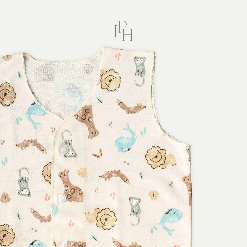 Little Palmerhaus - Little Wear Button Sleeveless Set (Setelan Bayi Lengan Buntung) 31.0