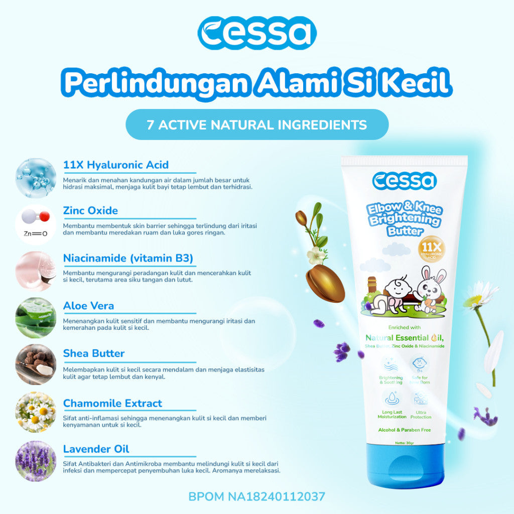 Cessa Elbow & Knee Brightening Butter - Efektif Mencerahkan Dan Menghidrasi Kulit