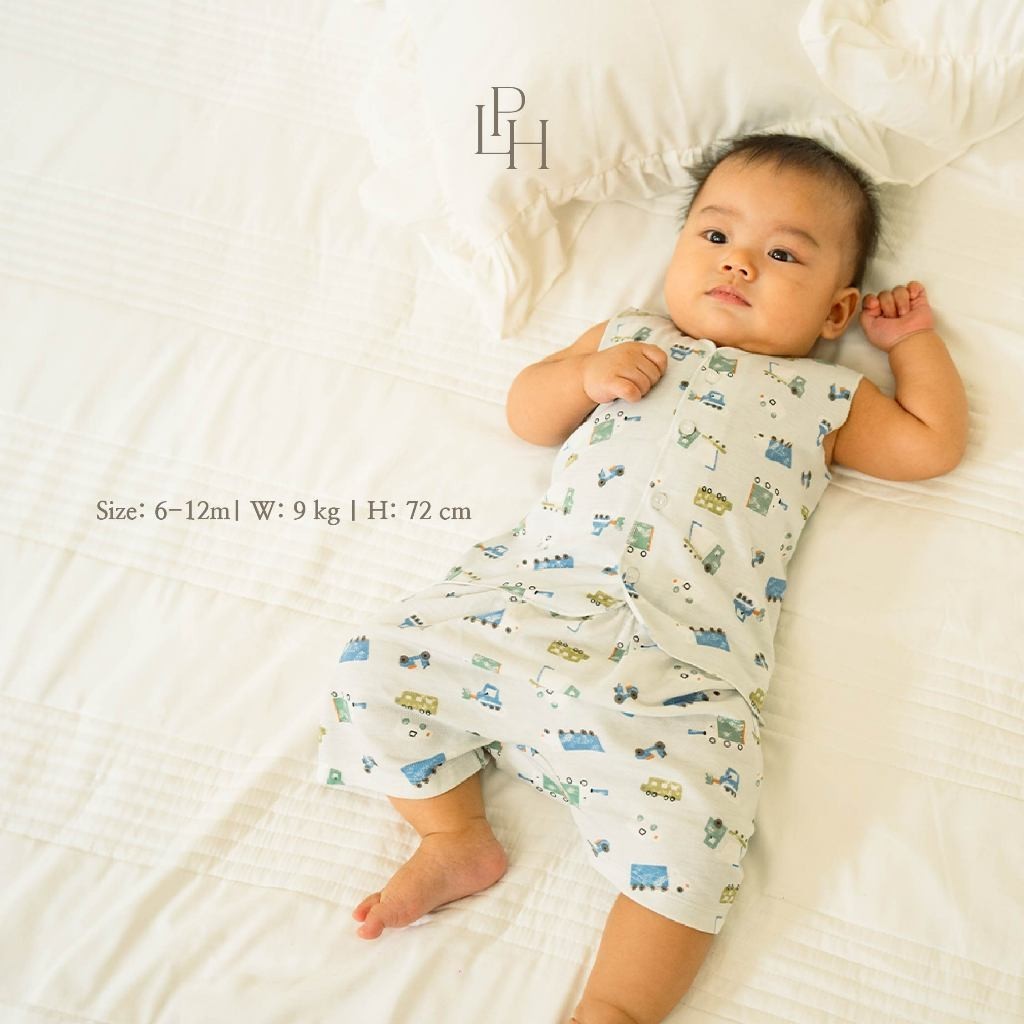 Little Palmerhaus - Little Wear Button Sleeveless Set (Setelan Bayi Lengan Buntung) 31.0