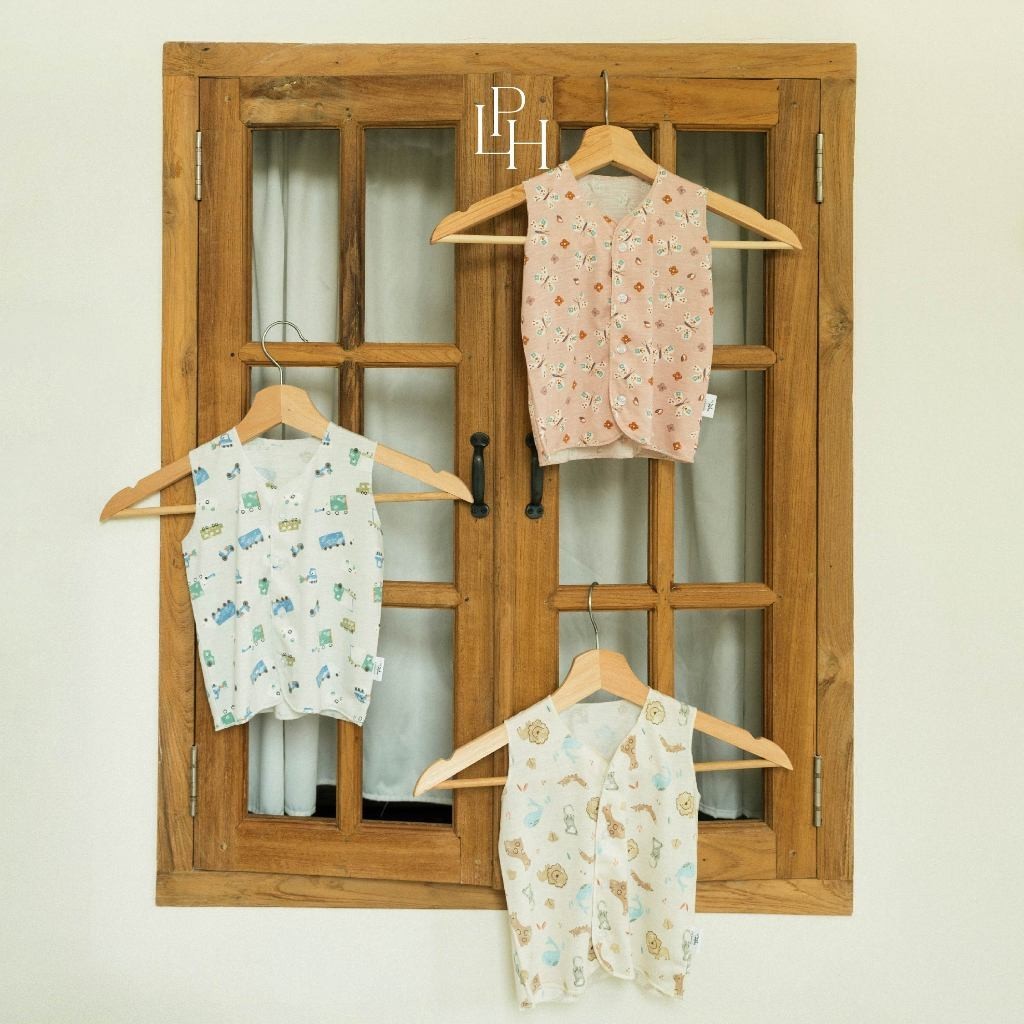 Little Palmerhaus - Little Wear Button Sleeveless Set (Setelan Bayi Lengan Buntung) 31.0