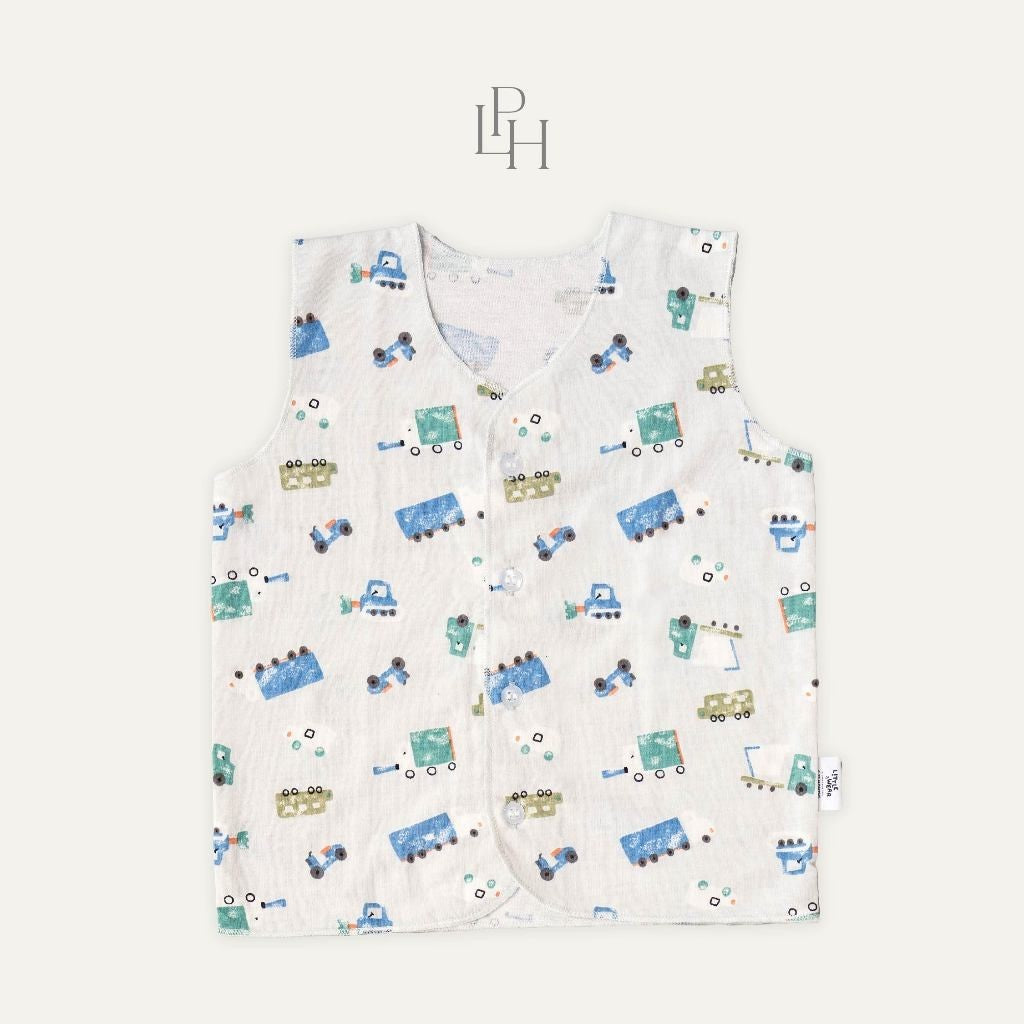 Little Palmerhaus - Little Wear Button Sleeveless Set (Setelan Bayi Lengan Buntung) 31.0