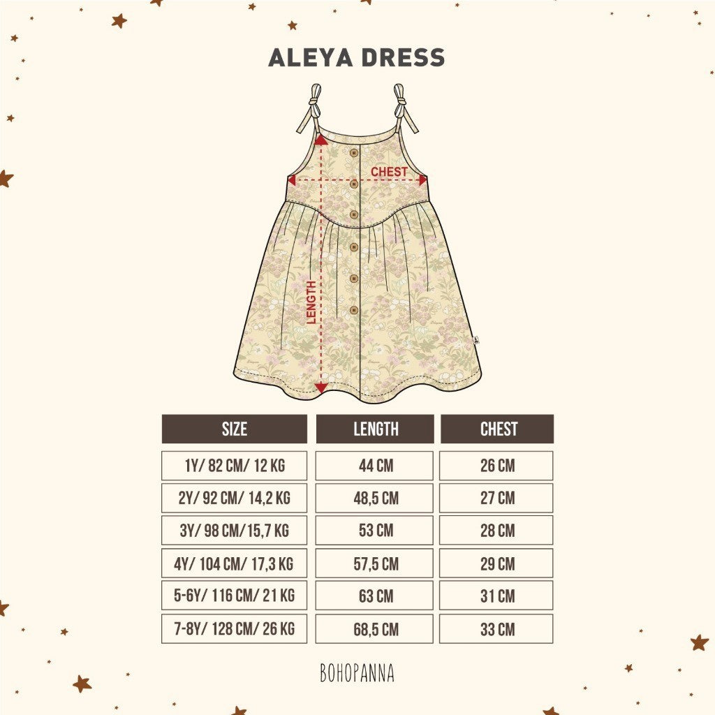 BOHOPANNA - ALEYA DRESS - Dress Anak Perempuan